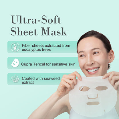 YoungMe Soothing Glam Mask Pack 6 sheets /Anti-Heat aging