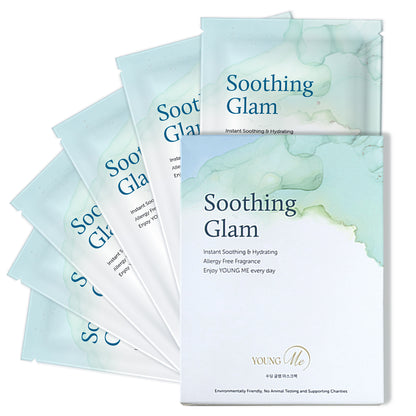 YoungMe Soothing Glam Mask Pack 6 sheets /Anti-Heat aging